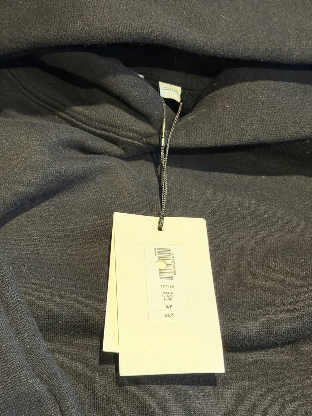 ARITZIA NWT BLACK SWEATFLEECE SET MEGA FLUTTER & MEGA HOODIE - Picture 4 of 11